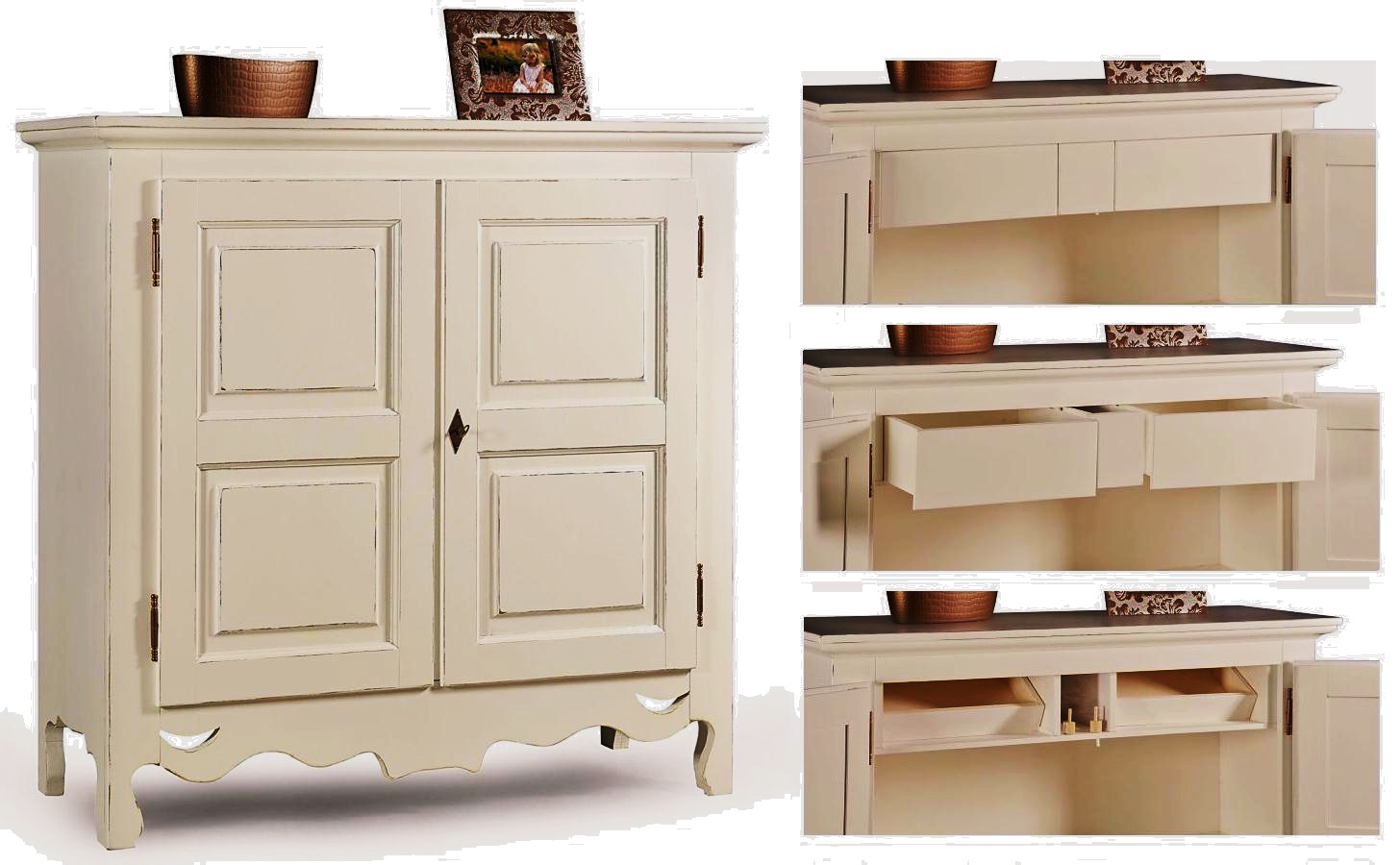 Dispense e Stipi: Credenza 2 porte + piattaia laccata